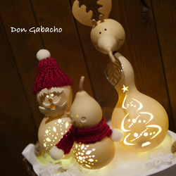 ひょうたんランプ★クリスマスバケット 6枚目の画像