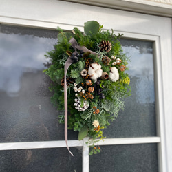 クリスマススワッグ2025 シンプル 11月後半から発送予定 リース