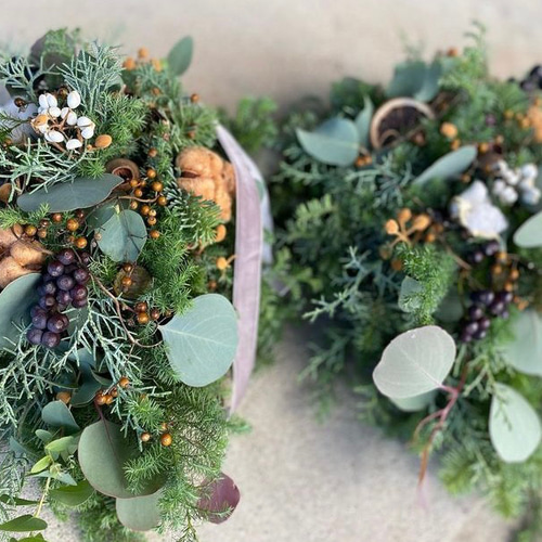 スワッグ225(クリスマス) クリスマス限定商品 フレッシュスワッグ #2186 size:120｜HanaPrime