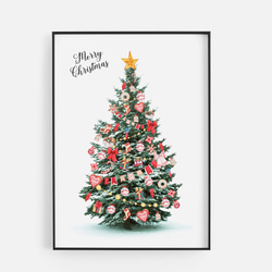 クリスマス ツリー 北欧 インテリア 【送料無料】ポスター  art0366 3枚目の画像