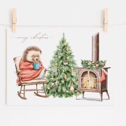 クリスマス ツリー 北欧 インテリア 【送料無料】ポスター  art0377 2枚目の画像