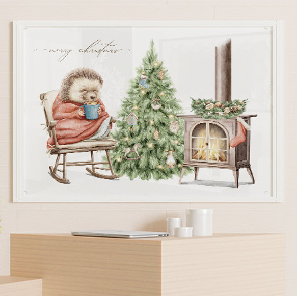 クリスマス ツリー 北欧 インテリア 【送料無料】ポスター  art0377 1枚目の画像