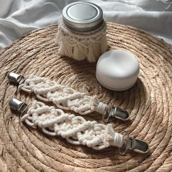 マクラメ ブランケットクリップ ベビー マルチクリップ 雑貨・その他