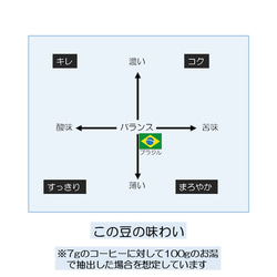 ブラジル ショコラ サントアントニオ［100g(約10杯分)］/自家焙煎コーヒー豆/粉/ドリップコーヒー/レギュラー 4枚目の画像