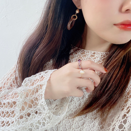 べっ甲ゴールドピアス♡イヤリング レジンアクセサリー サージカル 