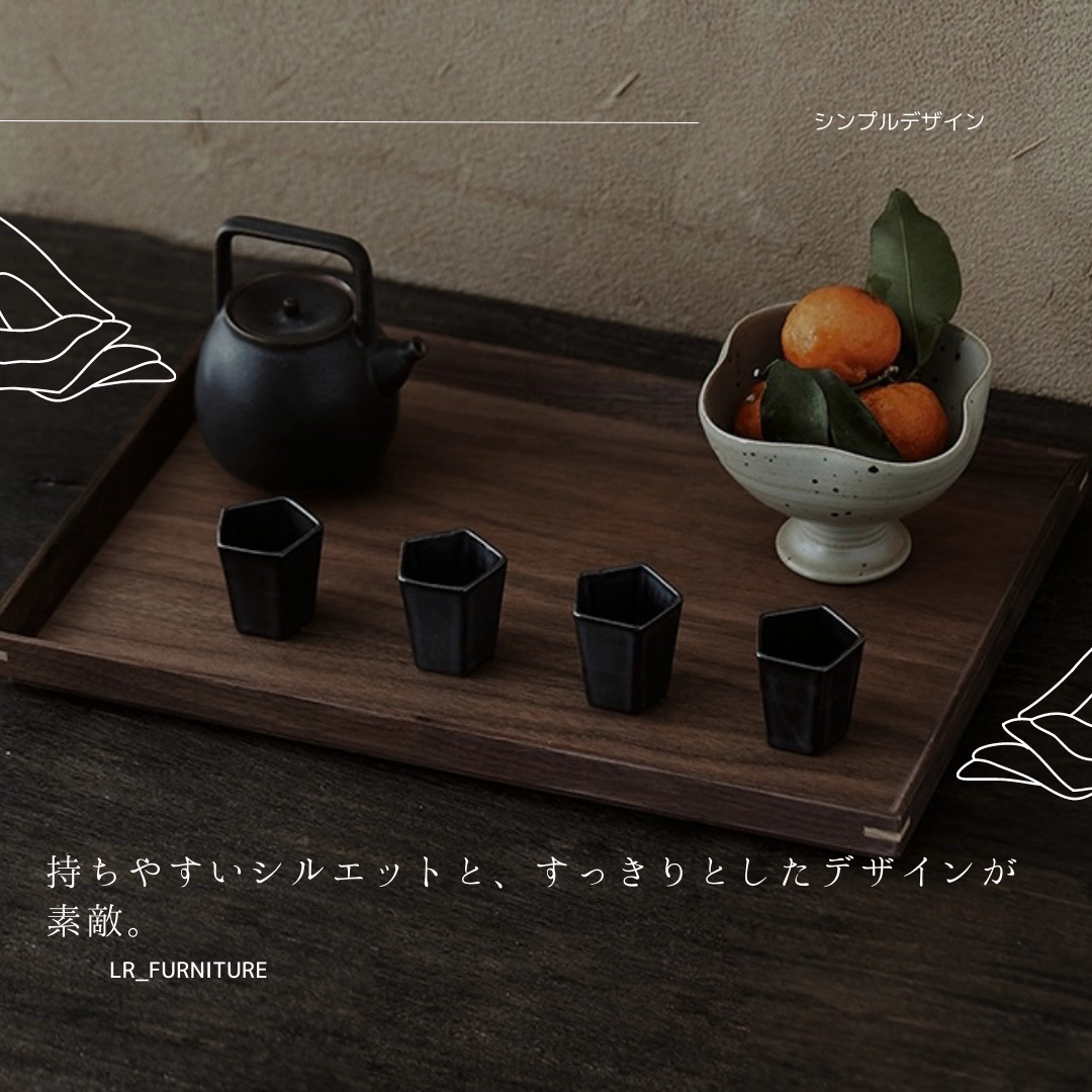 受注生産 職人手作り お盆 木製トレー カフェトレイ 無垢材 インテリア 家具 おうち時間 木製雑貨 ギフト 木工 LR