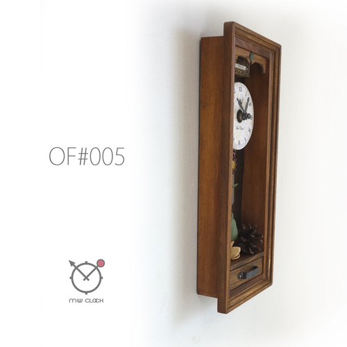 OLD FASHIONED Ⅴ レトロな壁掛け時計 手作り品 #005 インテリア
