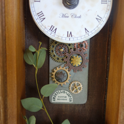 OLD FASHIONED Ⅴ レトロな壁掛け時計 手作り品 #005 インテリア