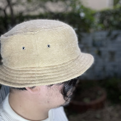 fear&desire french cashmere fabric hat F 2枚目の画像