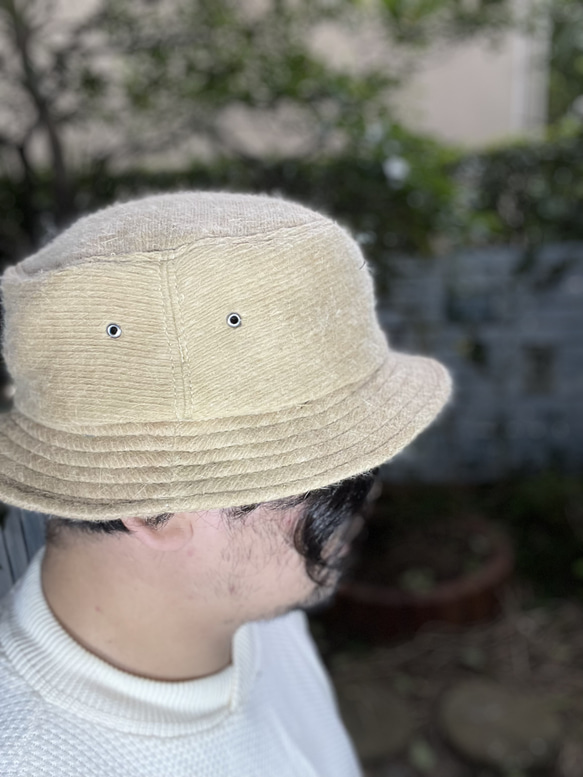 fear&desire french cashmere fabric hat F 2枚目の画像