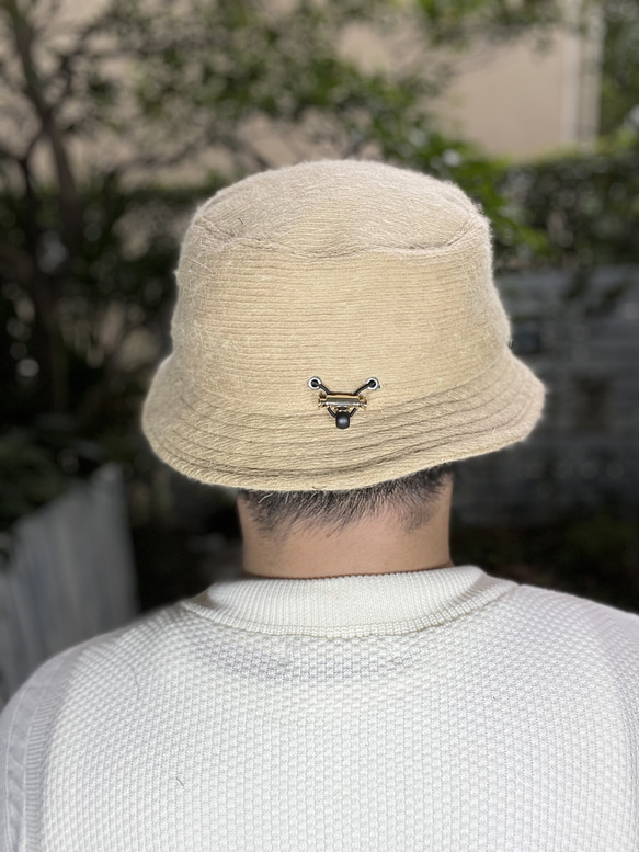 fear&desire french cashmere fabric hat F 5枚目の画像