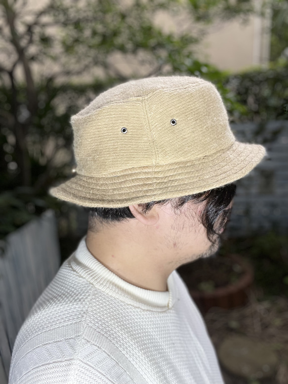 fear&desire french cashmere fabric hat F 3枚目の画像