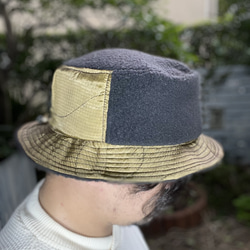 fear&desire USA army poncho remake boa fleece hat F 2枚目の画像