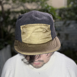 fear&desire USA army poncho remake boa fleece  5panel cap F 1枚目の画像