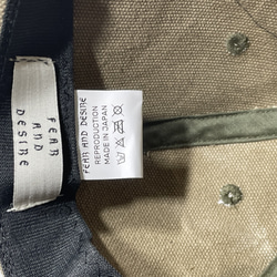 fear&desire German army bag remake cap F 12枚目の画像