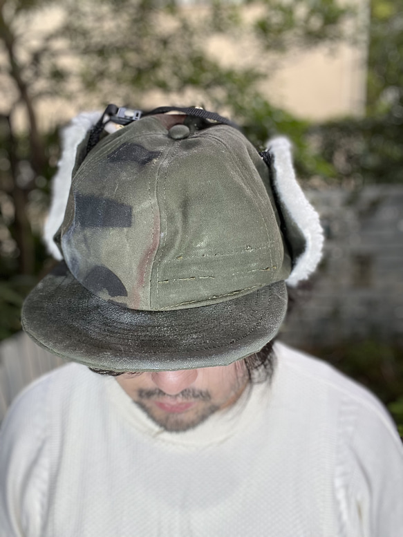 fear&desire German army boa fleece cap F 1枚目の画像