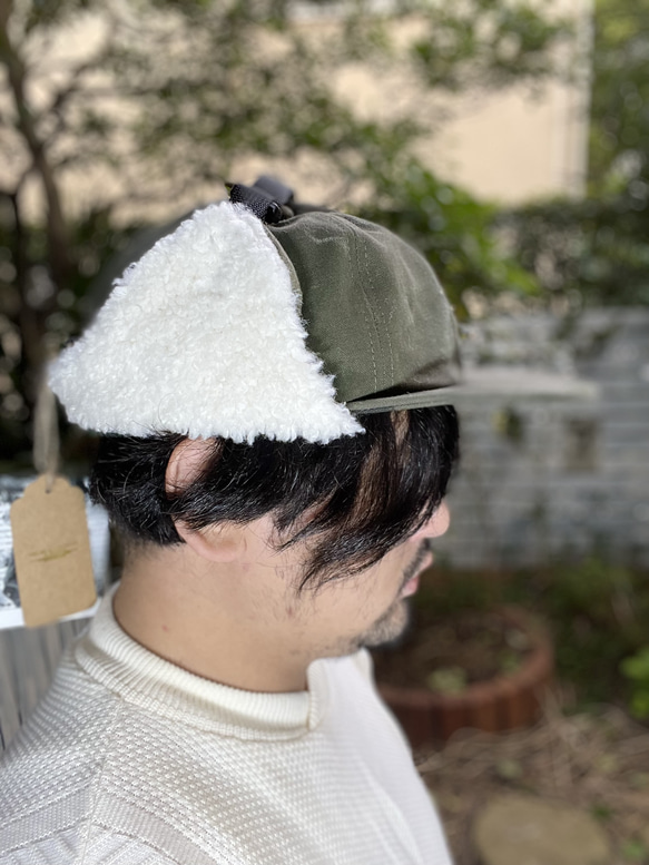 fear&desire German army boa fleece cap F 4枚目の画像