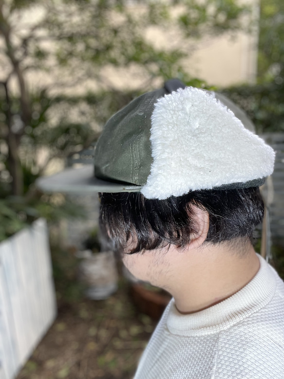 fear&desire German army boa fleece cap F 2枚目の画像