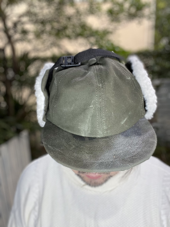 fear&desire German army boa fleece cap F 1枚目の画像