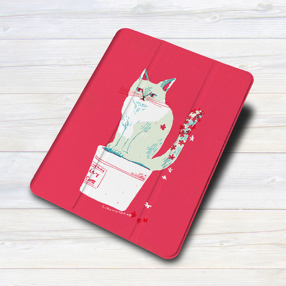 iPadケース 【ネコのリンダ】坂本奈緒 手帳型ケース ※2タイプから選べます 3枚目の画像