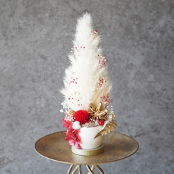 たまごの殻から生まれたホワイトクリスマスツリー《Creema限定》 1枚目の画像