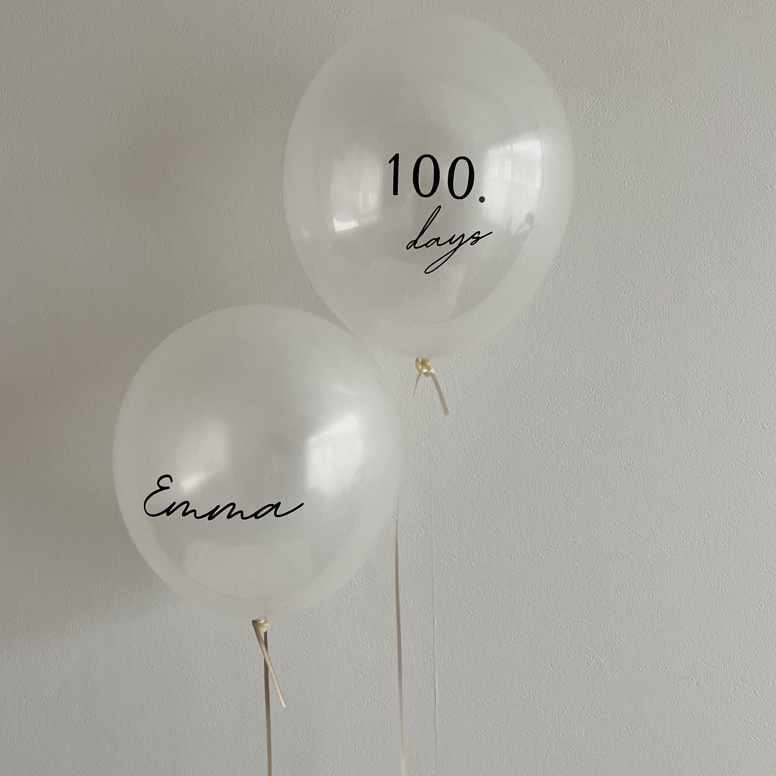 お食い初め 100日 誕生日 風船 飾り バルーン メモリアル 数字 雑貨 バルーン お名前ステッカー アイドル 雑貨・その他 Lunabox 通販|Creema(クリーマ) お好きな数字2個セット 組み合わせ自由 1 ハーフバースデーにも