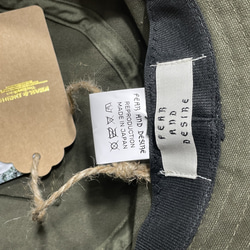 fear&desire army bag remake hat w/wappen F 10枚目の画像