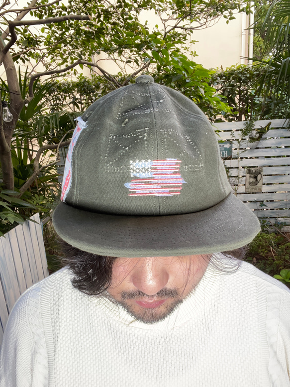 fear&desire German army bag remake USA cap 1枚目の画像