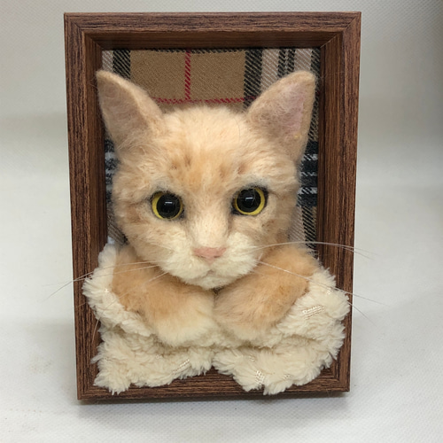 羊毛フェルト　猫　ハンドメイド　しましまページ 羊毛フェルト猫オーダーしましま様ページ