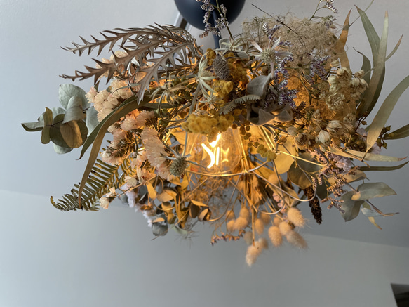 ドライフラワーペンダントライト》ボタニカルライト/ドライフラワー