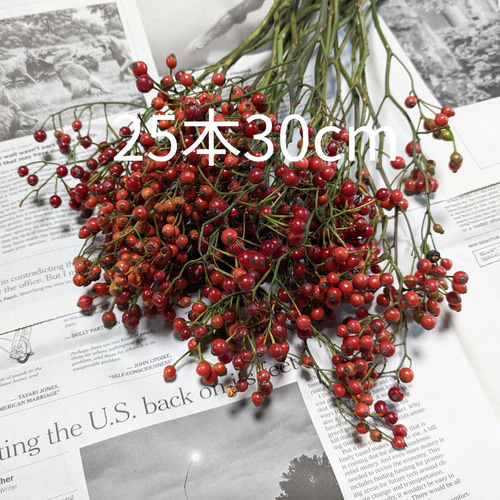 クリスマス花材 野ばらの実 ローズヒップ 25本30cm その他素材 Fine