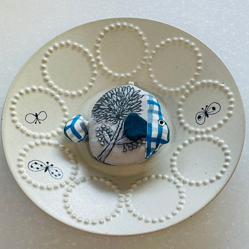 ☆現品限り☆⚮̈ミナペルホネン ハンドメイド⚮̈お魚さん メジャー