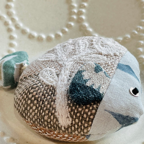 ☆現品限り☆⚮̈ミナペルホネン ハンドメイド⚮̈お魚さん メジャー 