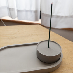 incense holder / grey 2枚目の画像