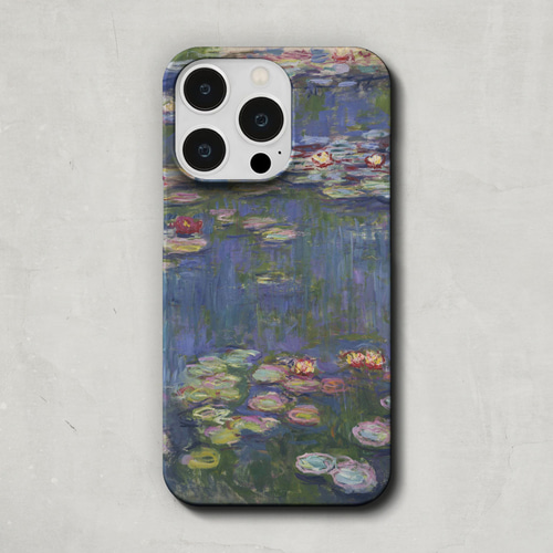 美品　印象派　クロードモネ スマホケース / クロード・モネ「 睡蓮 (1916)」 iPhone 全機種