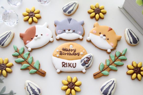 ハムスター　【アイシングクッキー】　オーダー　小動物　かわいい　インスタ映え　手作りケーキ　飾り 11枚目の画像