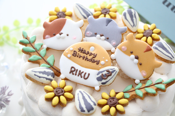 ハムスター　【アイシングクッキー】　オーダー　小動物　かわいい　インスタ映え　手作りケーキ　飾り 8枚目の画像
