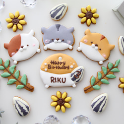 ハムスター　【アイシングクッキー】　オーダー　小動物　かわいい　インスタ映え　手作りケーキ　飾り 3枚目の画像