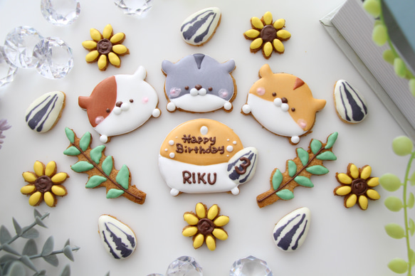ハムスター　【アイシングクッキー】　オーダー　小動物　かわいい　インスタ映え　手作りケーキ　飾り 3枚目の画像