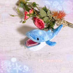 クジラポーチ 水色 ポーチ まぁ・海のポケット mashiroten 通販