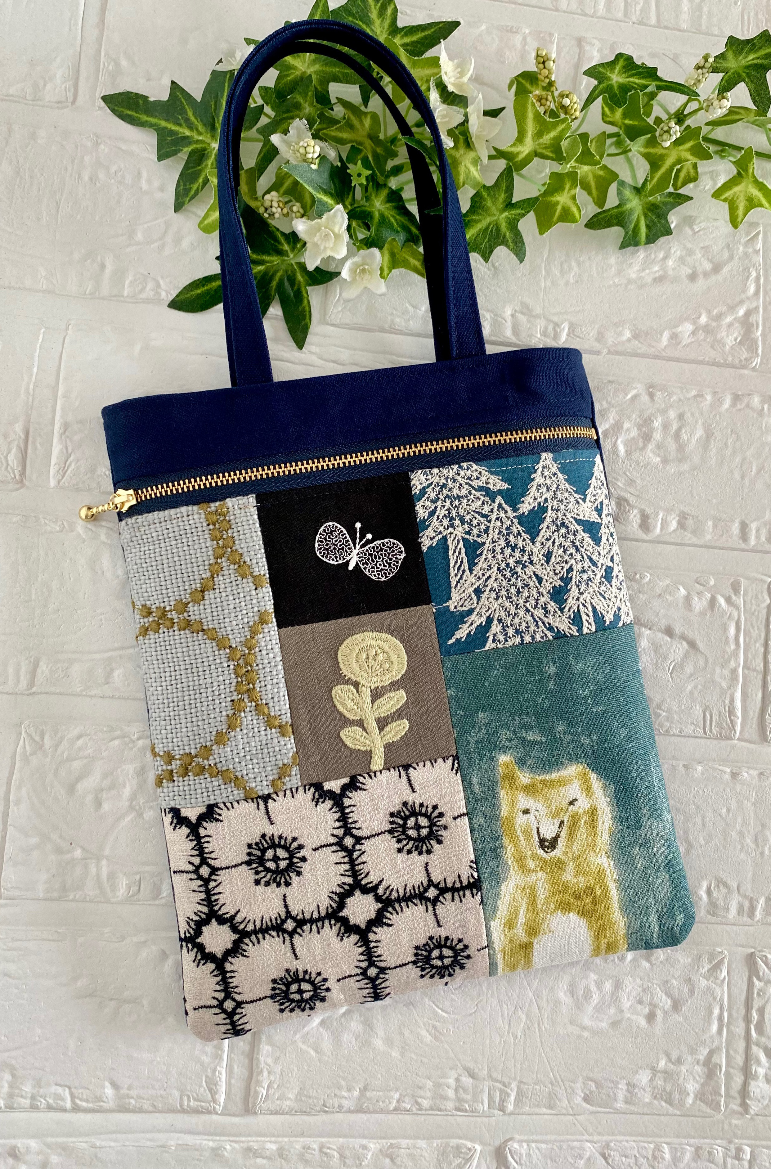 ミナペルホネン パッチワーク ミニバッグ クマ その他バッグ