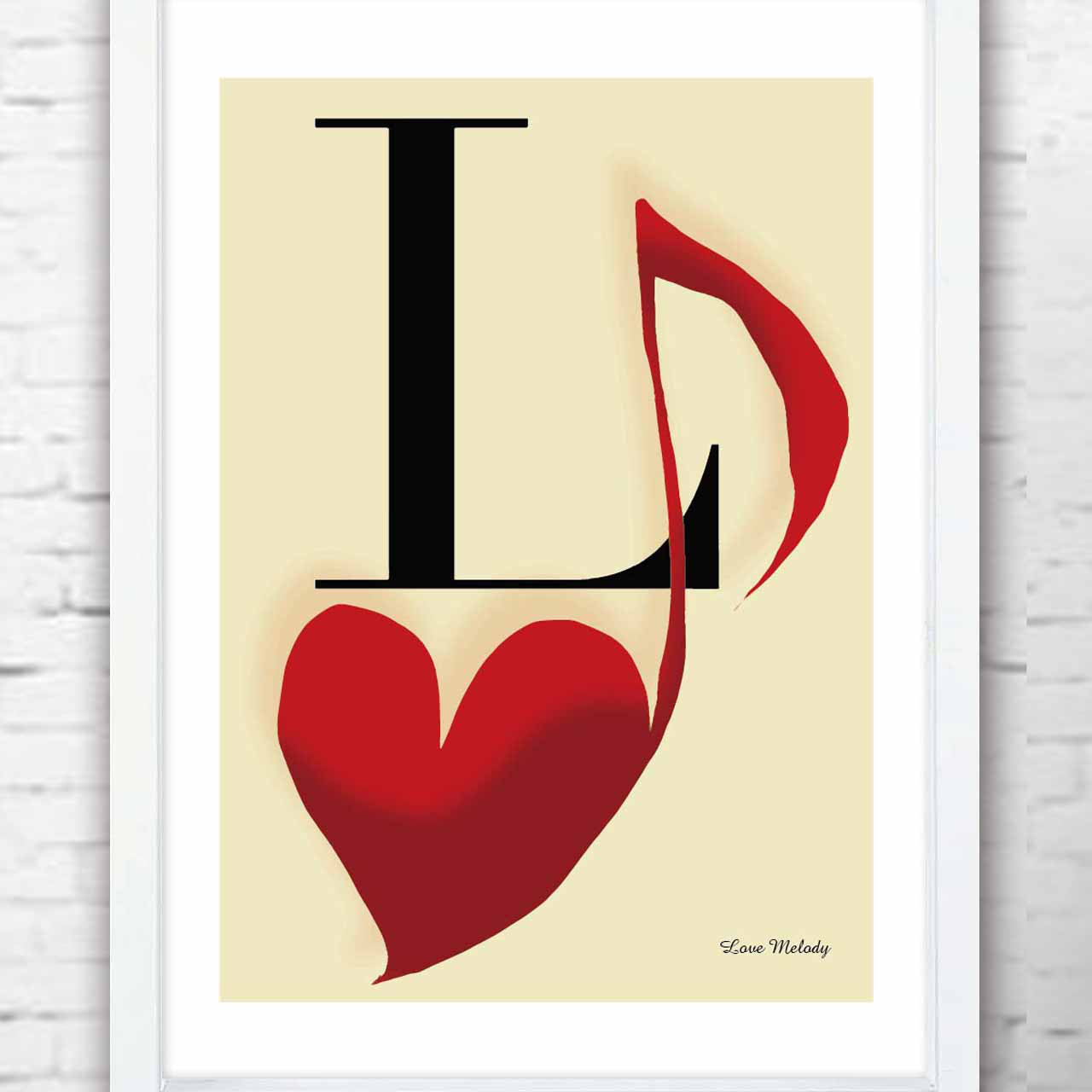 ラブメロディ　送料無料　おしゃれ   ポスター　アート　アートポスター　（アート/seiで検索新着順）　814