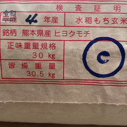 令和4年産新米　餅米　精白米ヒヨクモチ5kg　熊本県相良村産 6枚目の画像