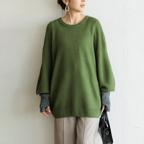 再販】手元までポカポカ♡ゆったりチュニックニット アームウォーマー