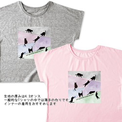 送料無料[ドルマンTシャツ]CATS WOLRD[レディース] 2枚目の画像