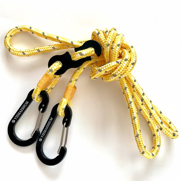 パラコード製ショルダーストラップ（黄色・太さ5mm）送料込価格