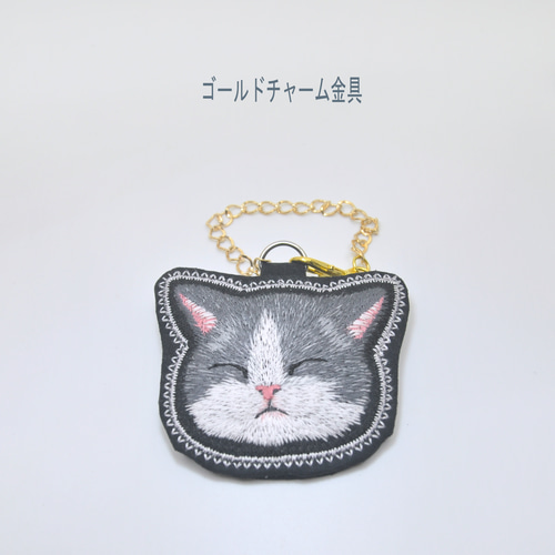 NO.2859☆失われた野生ねこ ハンドメイド チャーム アニマル チャーム 猫 ネコ 革 レザー メンズ レディース 手作り