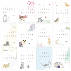 2023 calender Everyday is a gift.「毎日が贈り物」"Dog series" A4size 5枚目の画像