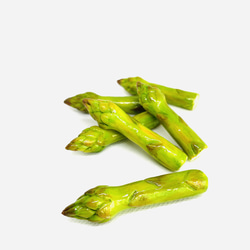 新作⭐︎【金具選択可】アスパラガス フェイクフード 野菜 アスパラ単体 カニカン ストラップ オブジェ 2枚目の画像