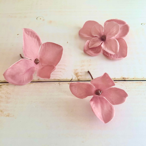 ふんわり淡色⋆*紫陽花ミックス 花材・造花・アーティフィシャル